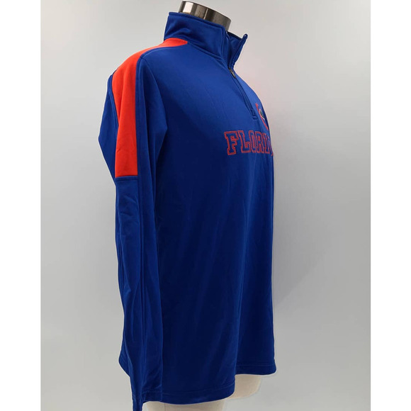 Columbia Florida Gators Blue Fleeced Lined 1/4 Zip Pull Over Jacket- L - Picture 3 of 13